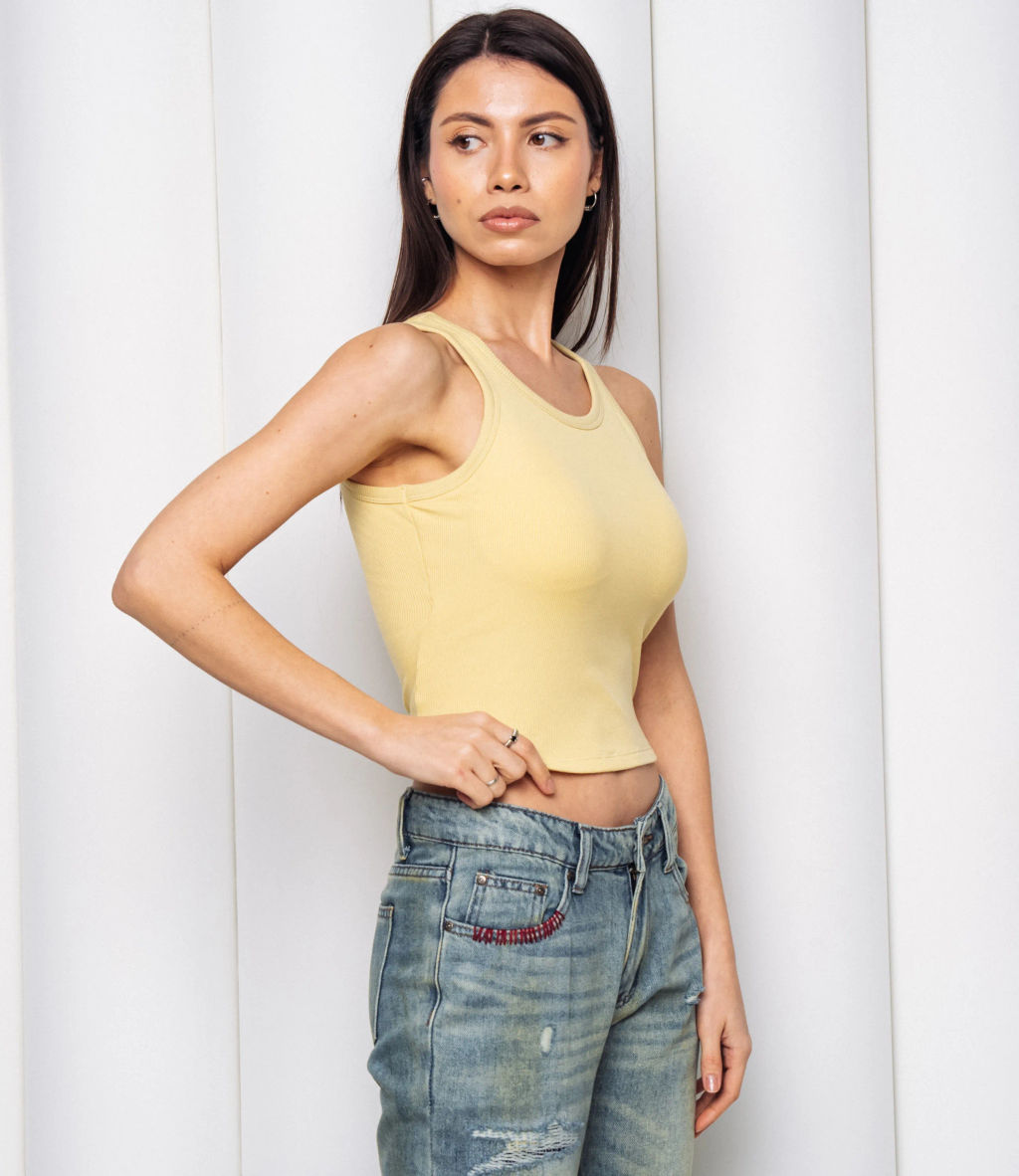 Топ #КТ2705, горчичный - Dommod фото 2