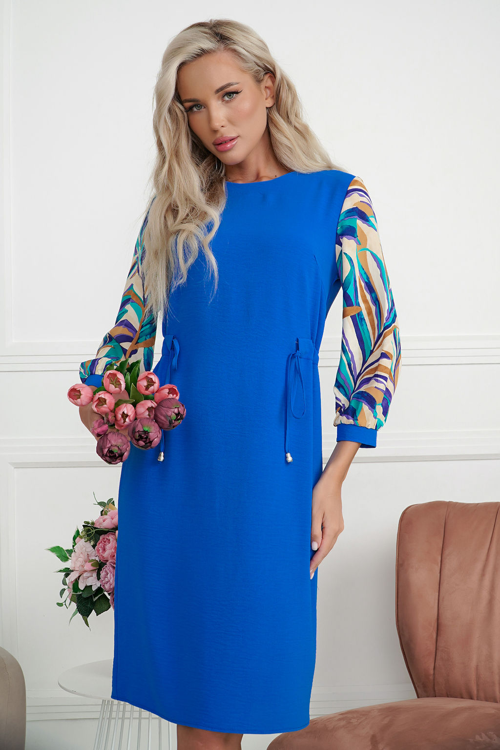 Платье Open Style 6871 синий