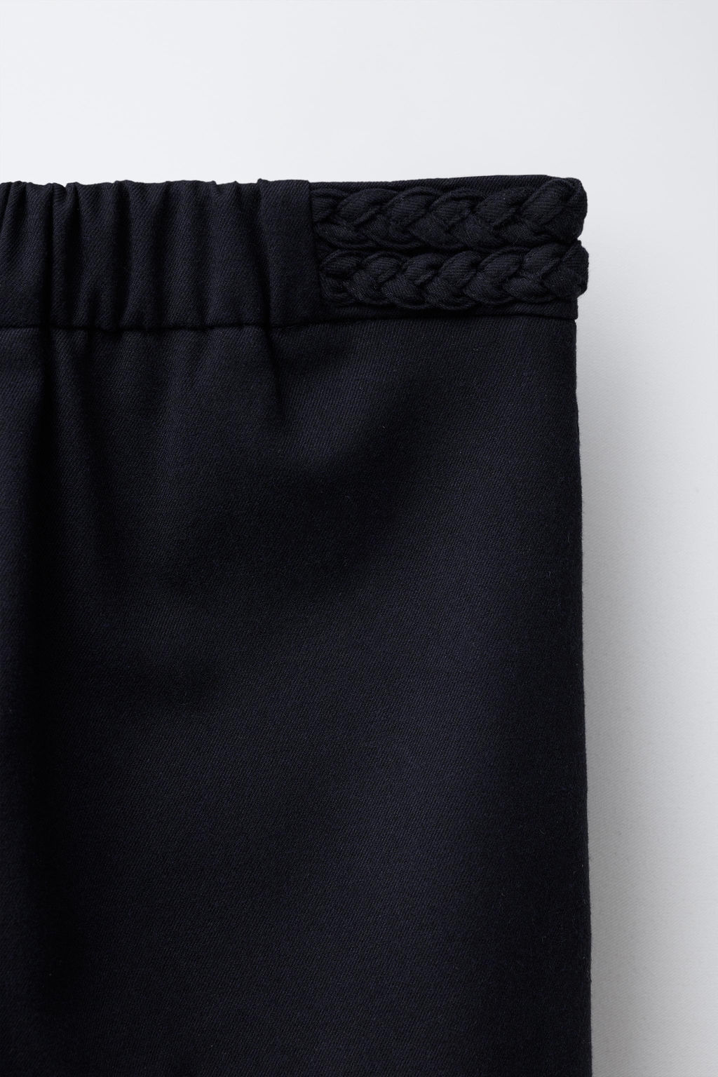 WIDE-LEG TROUSERS WITH BRAIDED DETAIL - Zara фото 4