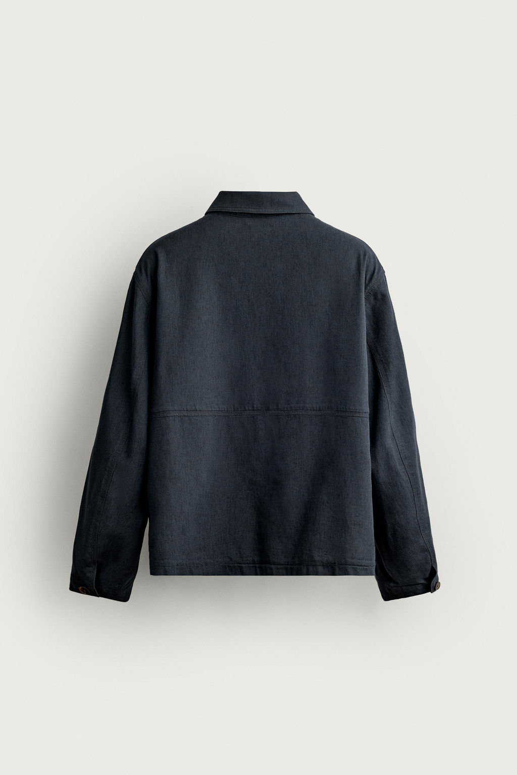 SOBRECAMISA RELAXED FIT BOLSILLOS / Gris / Azul - Zara фото 8
