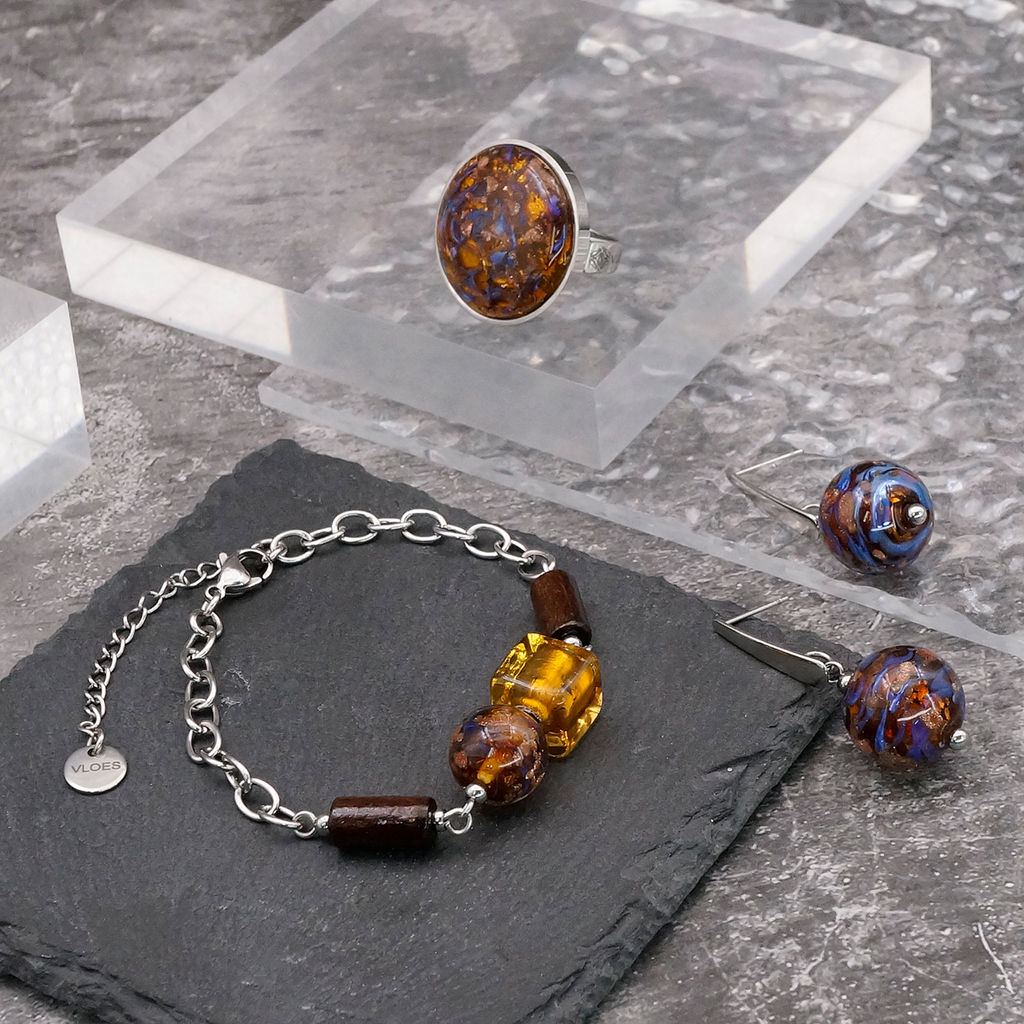 Браслет из муранского стекла GOLDEN SUNSET RC3926