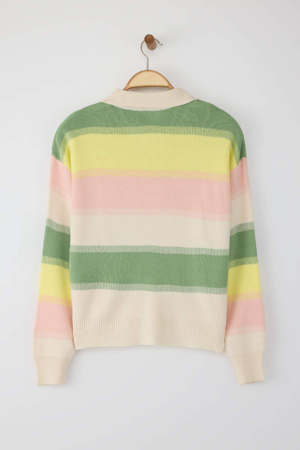 Mint Renk Bloklu Triko Kazak TWOAW22KZ0193 - Trendyolmilla фото 7