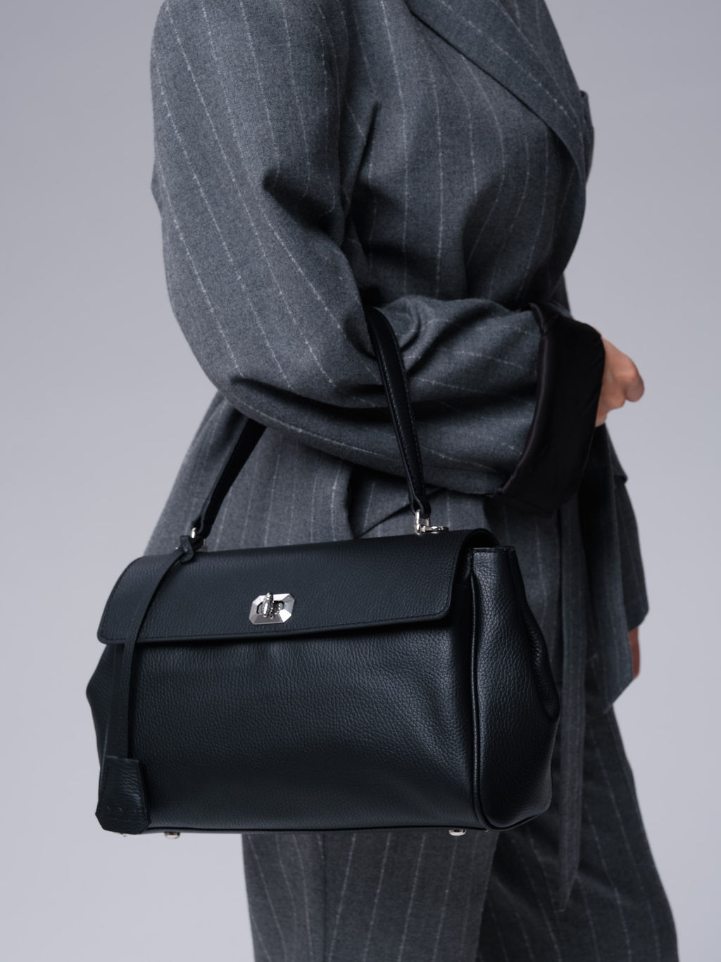 Кожаная сумка Nadi DBR 31356 черный фото 4