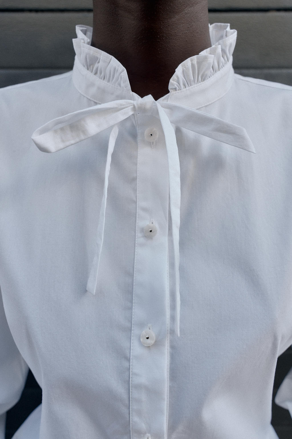 PEPLUM POPLIN SHIRT WITH BOW - Zara фото 5