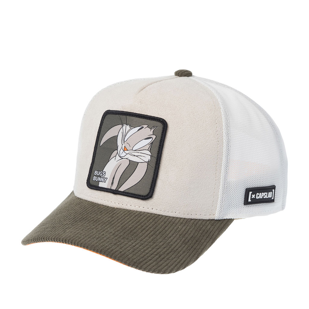 Бейсболка CAPSLAB арт. CL/LOO12/1/PCT/BU2 Looney Tunes Bugs Bunny (кремовый / оливковый)