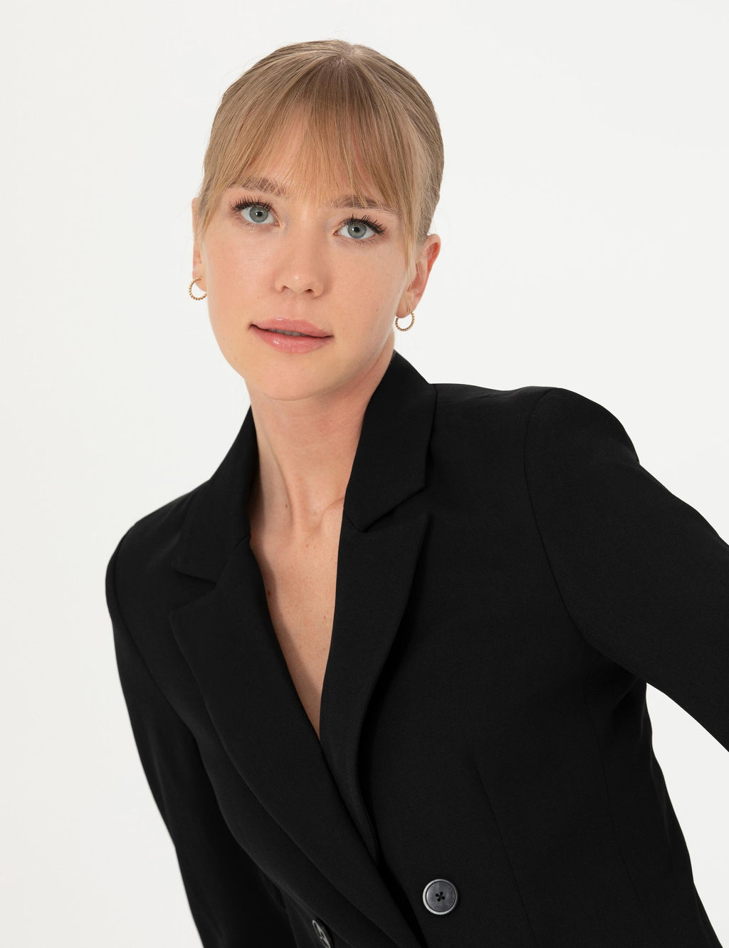 Siyah Kruvaze Slim Fit Ceket - Pierre cardin фото 5