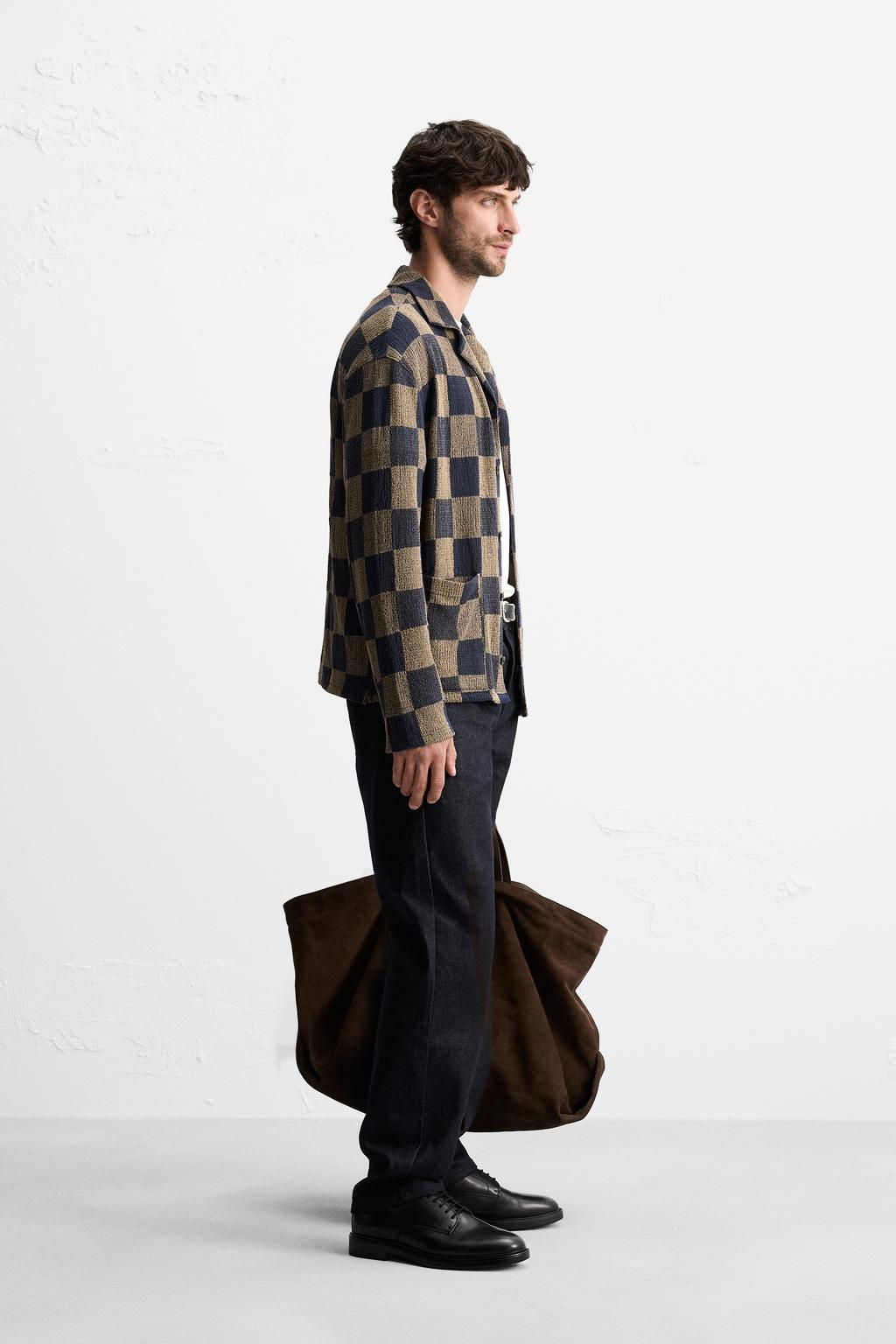 CHECK KNIT SHIRT - Zara фото 5