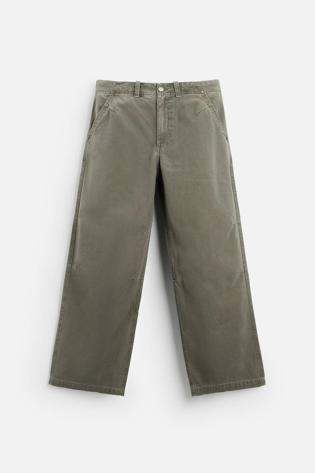 RELAXED FIT FADED TROUSERS - Zara фото 15