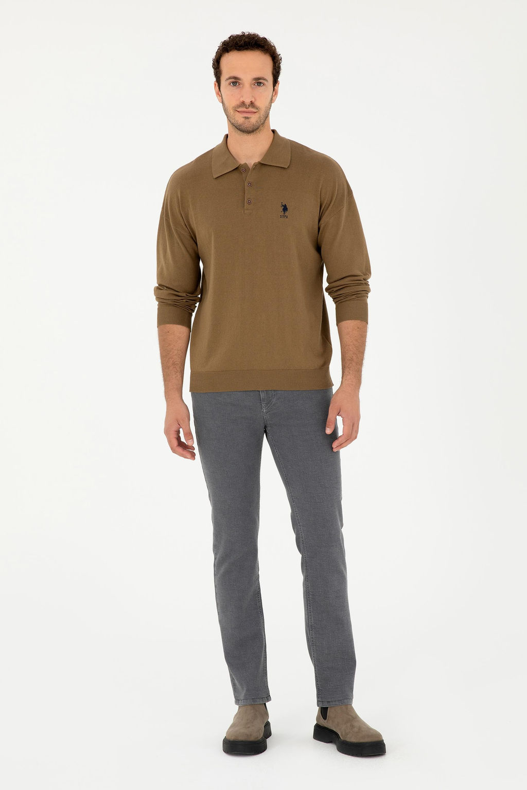 Мужские серые джинсовые брюки Неожиданная скидка в корзине