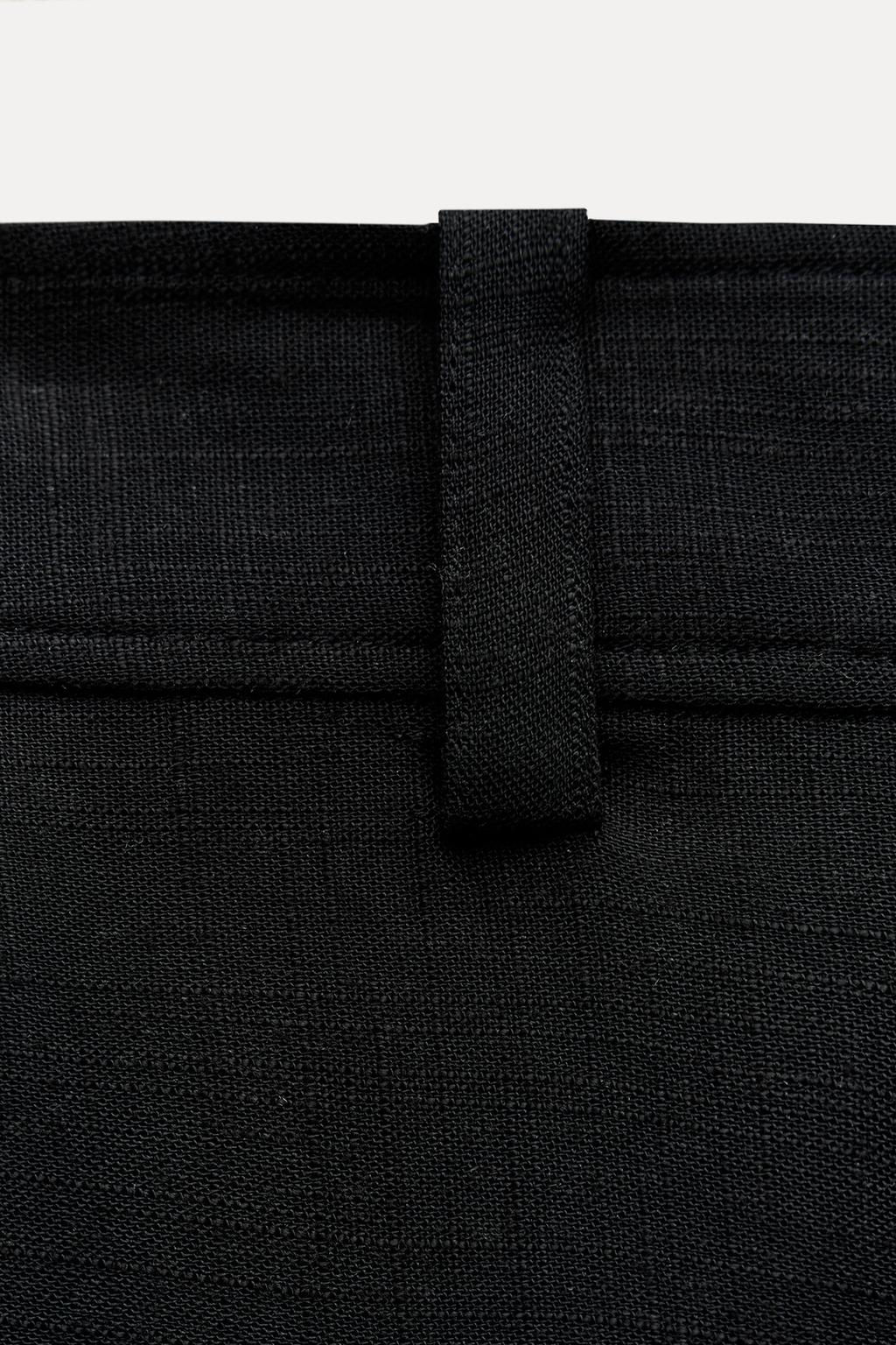 ZW COLLECTION CONTRAST EMBROIDERY CULOTTE TROUSERS - Zara фото 9