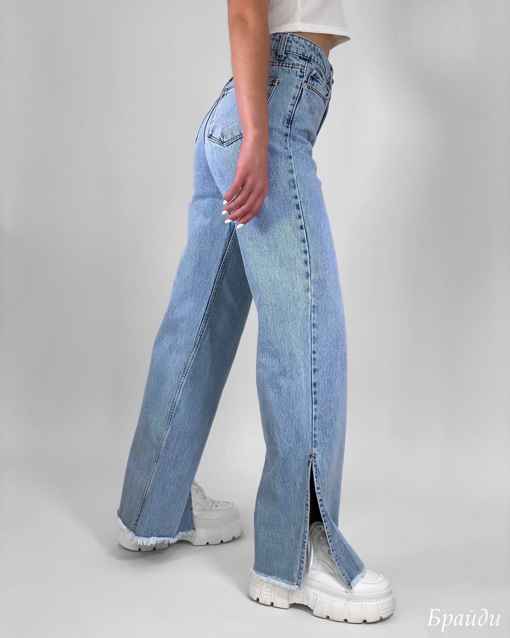 Джинсы Брайди (голубой) Турция - Nadi bordo фото 4