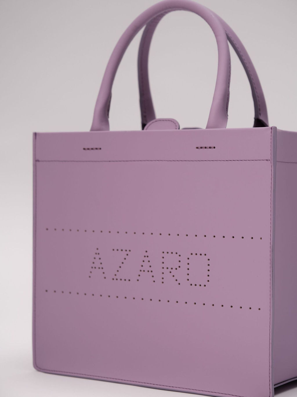 Сумка кожаная Azaro 30586 фиолетовая лаванда