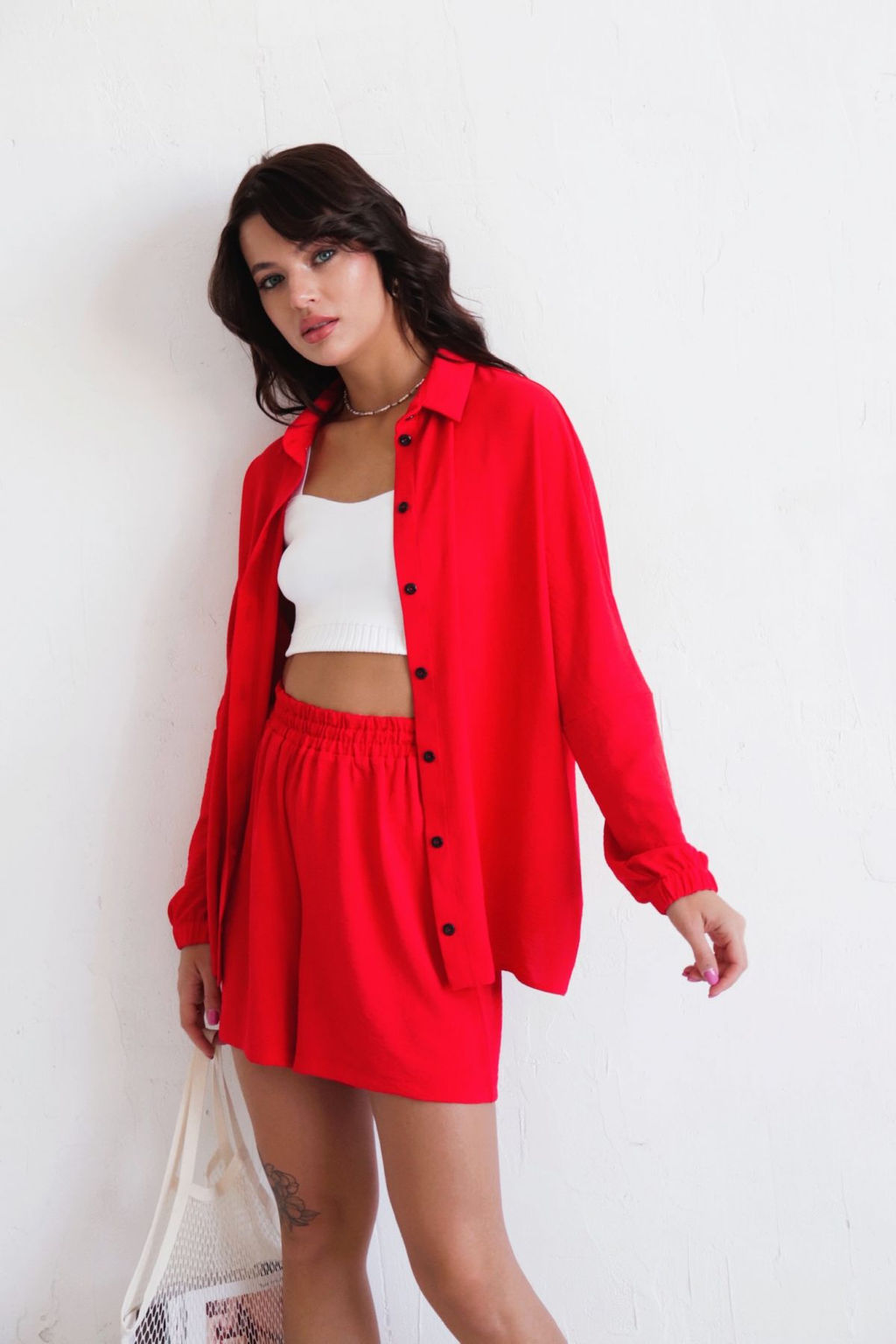 Martichelli Шорты летние красные  фото 13