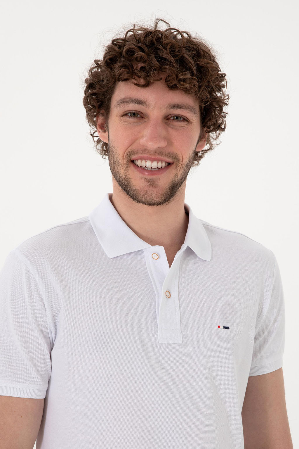 Erkek Slim Fit Polo Yaka Beyaz Basic Ti__rt Sepette S_rpriz _ndirim - U.s. polo assn фото 2