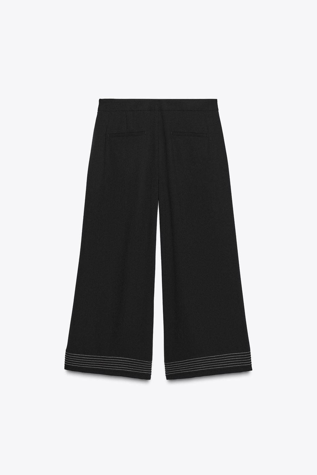 PLEATED HEM CULOTTE TROUSERS - Zara фото 17