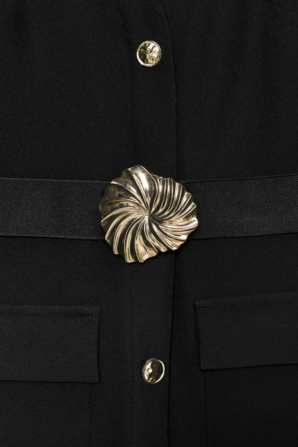 BELTED CREPE MIDI DRESS - Zara фото 7