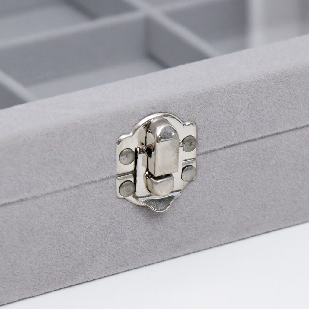 Шкатулка бархат для браслетов Серый туман 5х20х28 см - Simaland фото 3