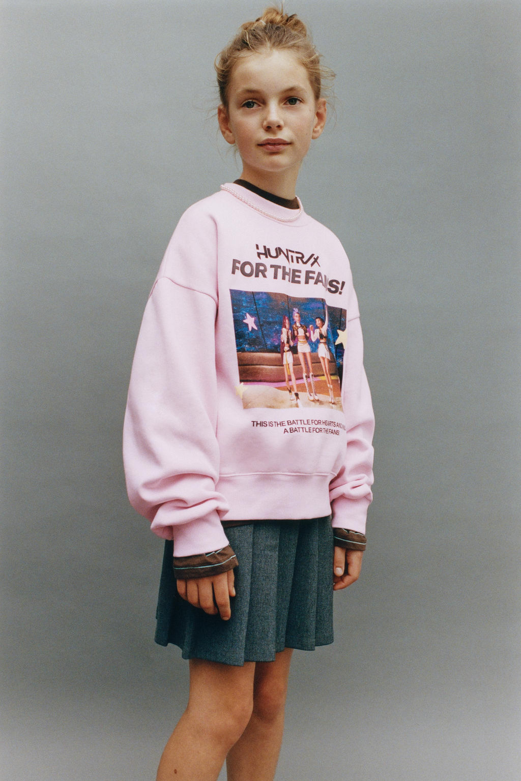 KPOP DEMON HUNTERS NETFLIX  PRINTED SWEATSHIRT - Zara фото 5