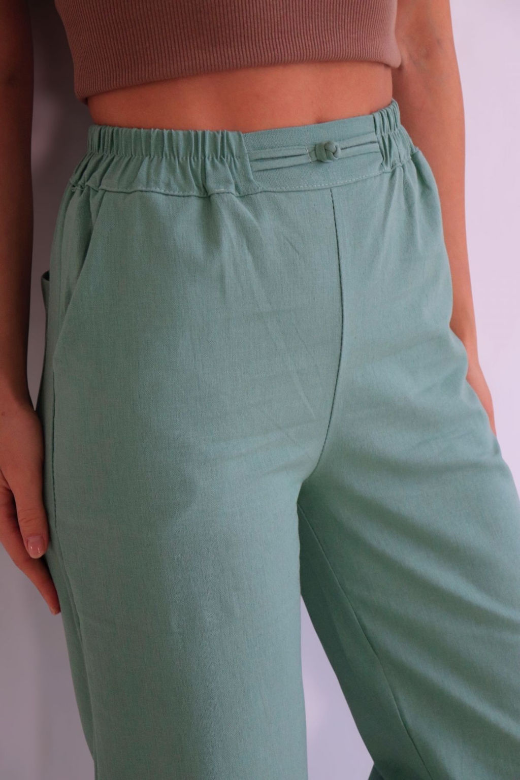 Martichelli Брюки льняные на невысокий рост фото 4