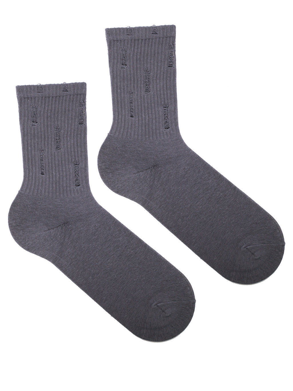 Носки р.35-40 Рваные Тёмно-серые - Krumpy фото 4