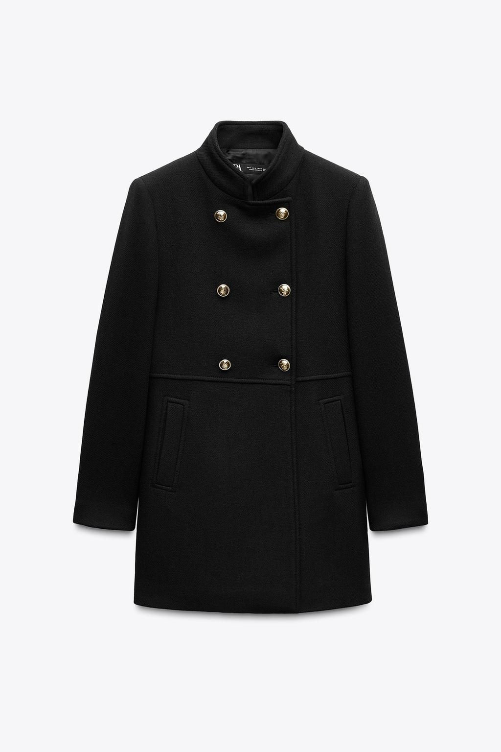 WOOL DOUBLE-BREASTED COAT - Zara фото 5