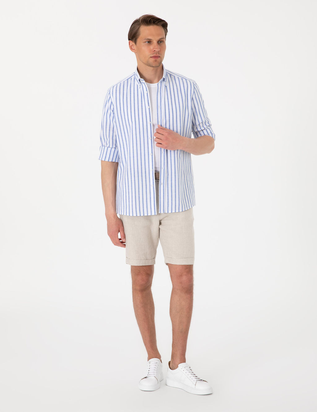Lacivert Regular Fit _izgili Uzun Kollu G_mlek - Pierre cardin фото 4