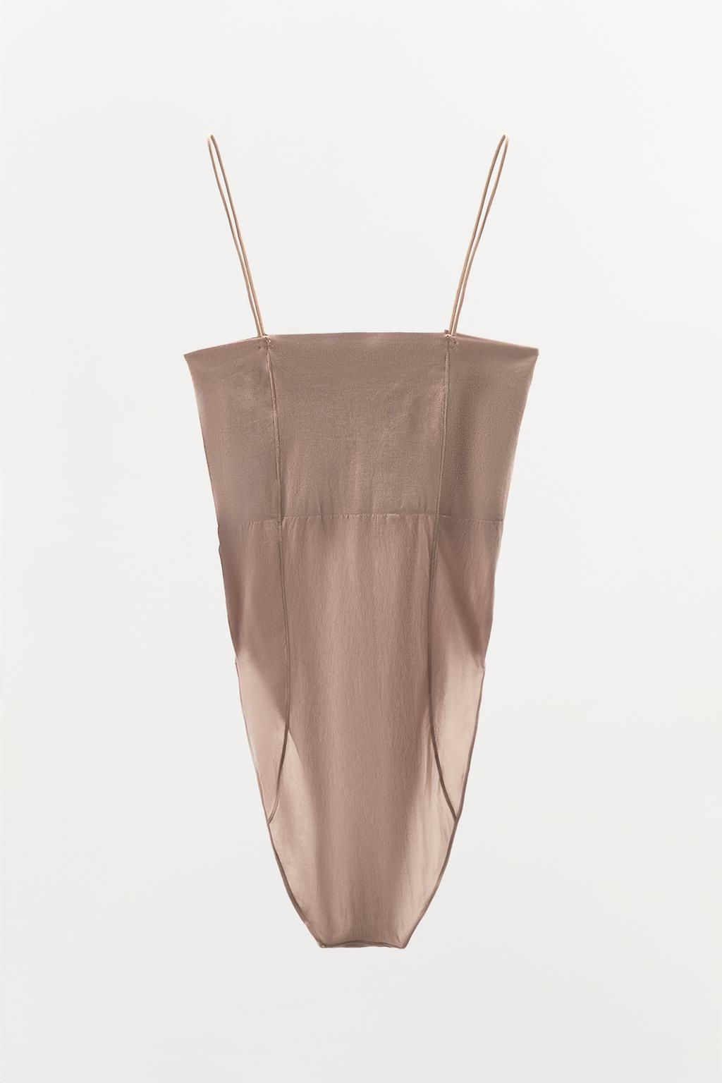 FITTED BODYSUIT WITH STITCHING - Zara фото 9