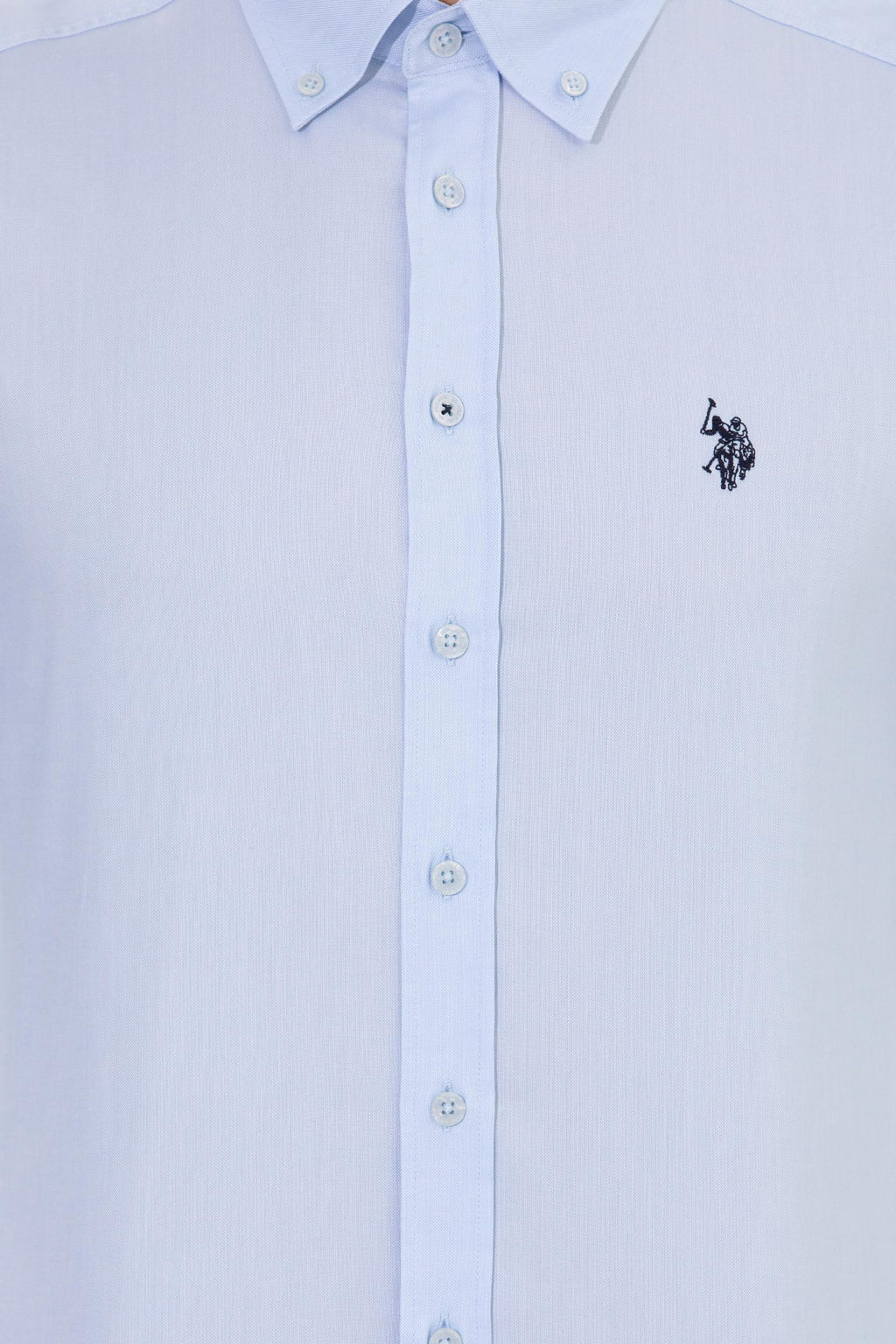 Рубашка мужская голубая Uzunkol Basic - U.s. polo assn фото 6