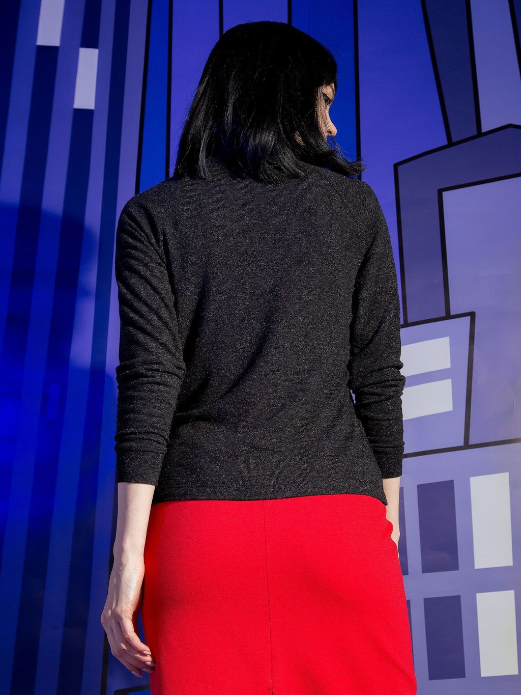 Джемпер с воротником-стойкой - Priz фото 6