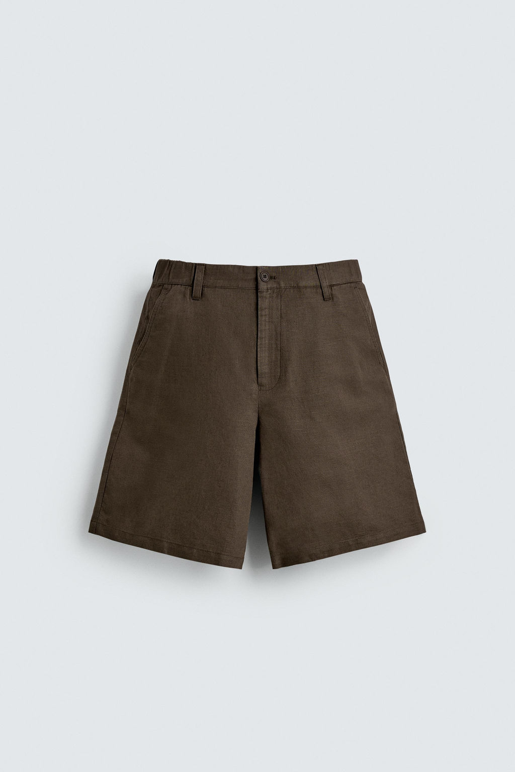 BERMUDA REGULAR FIT C??AMO - ALGOD?N / Marr?n
