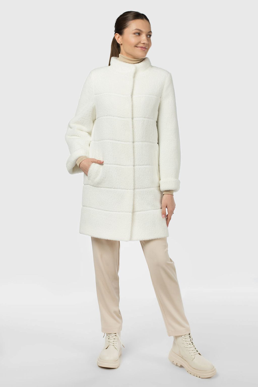 Пальто женское утепленное - El podio фото 8