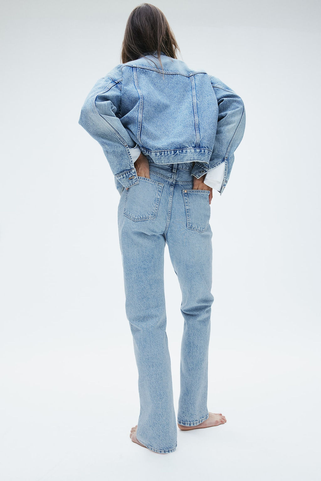 Straight High Jeans - H&m фото 4