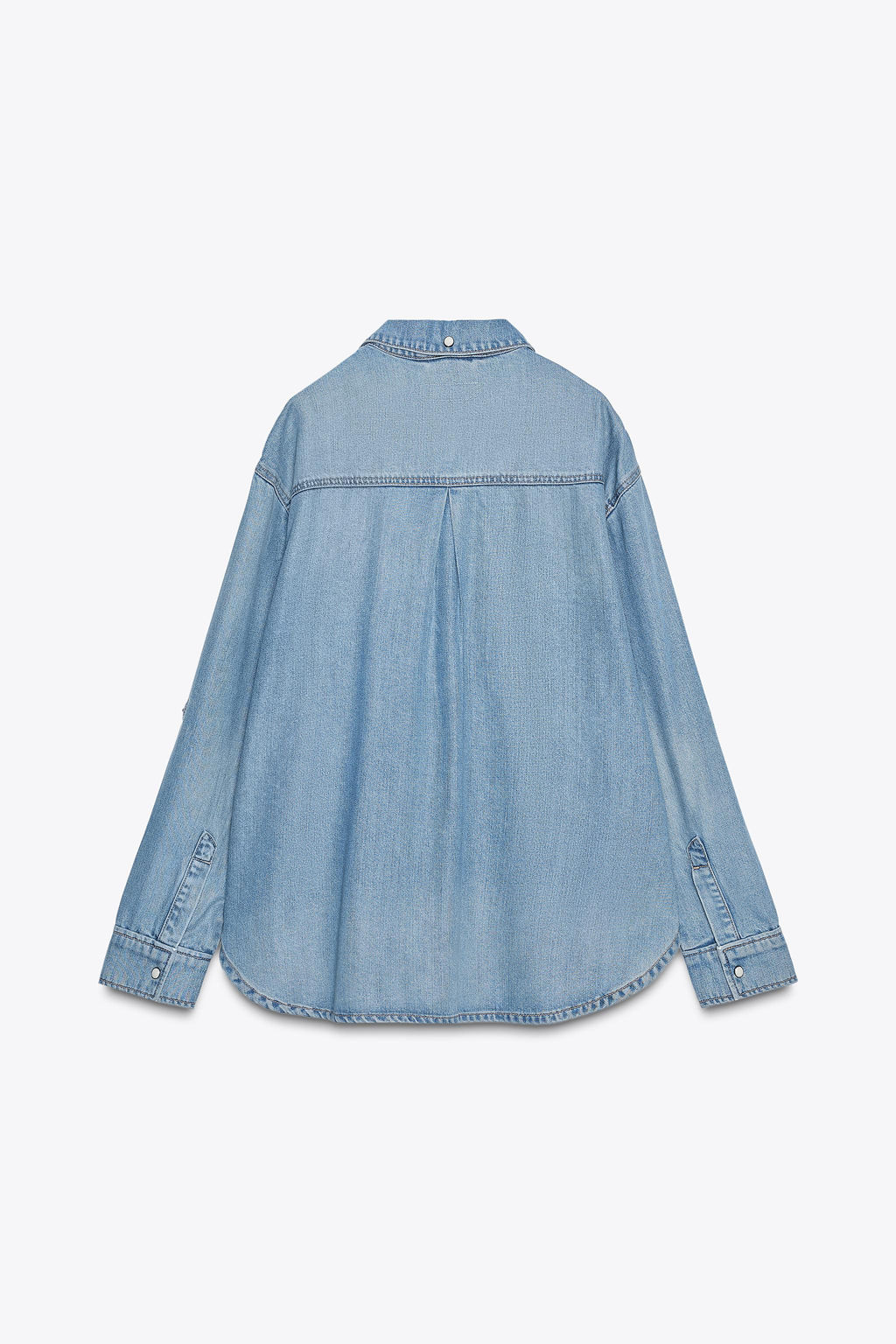 OVERSIZED DENIM SHIRT - Zara фото 8