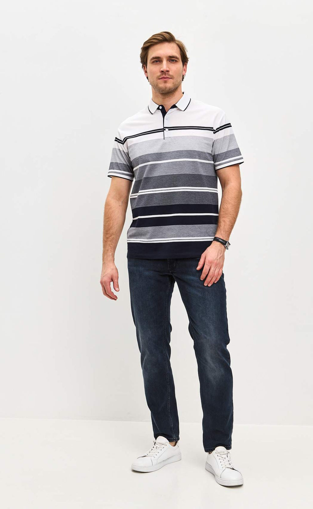 Футболка-поло F511-07-706 white - Fine joyce фото 3