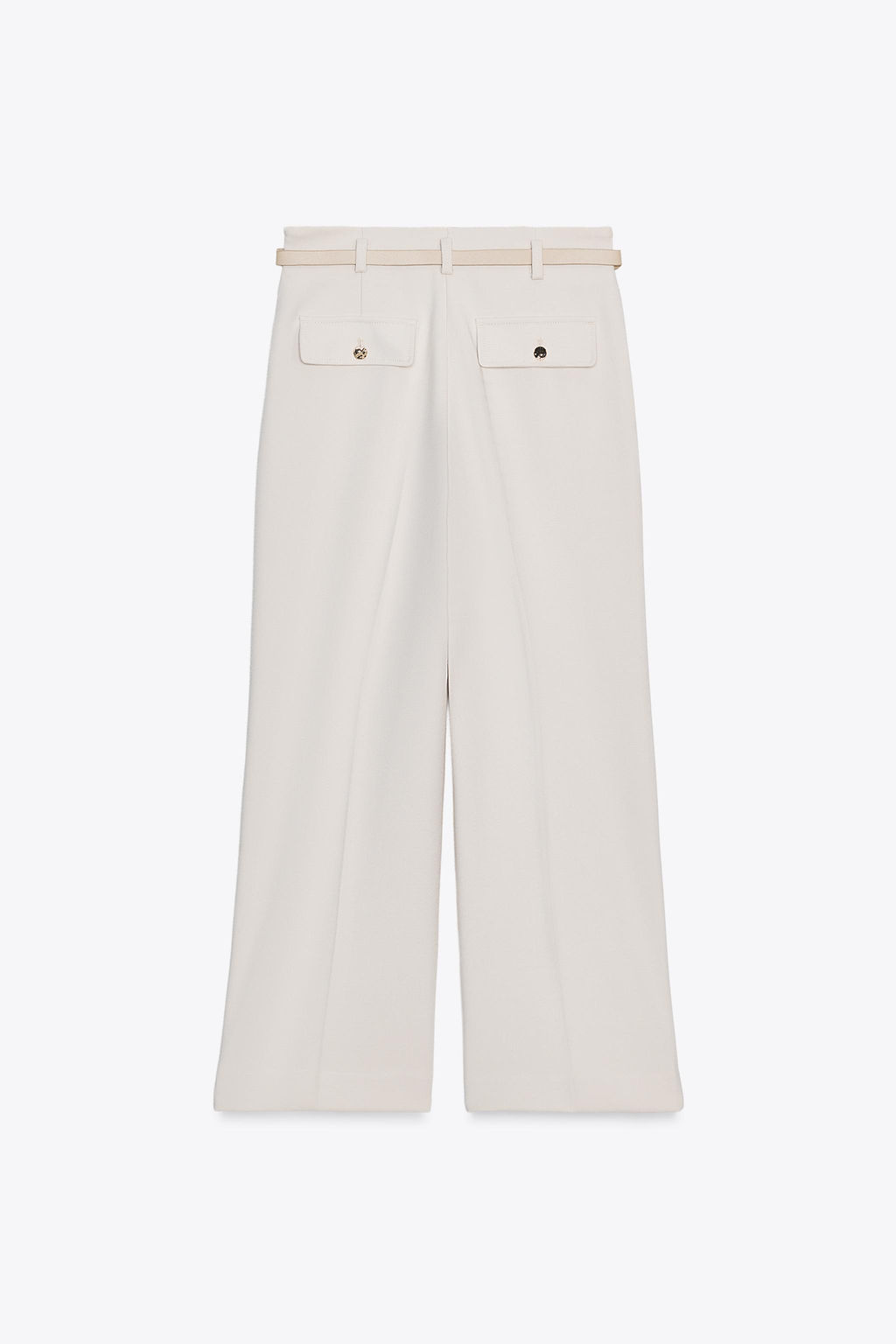 CROPPED TROUSERS WITH CHAIN BELT - Zara фото 7