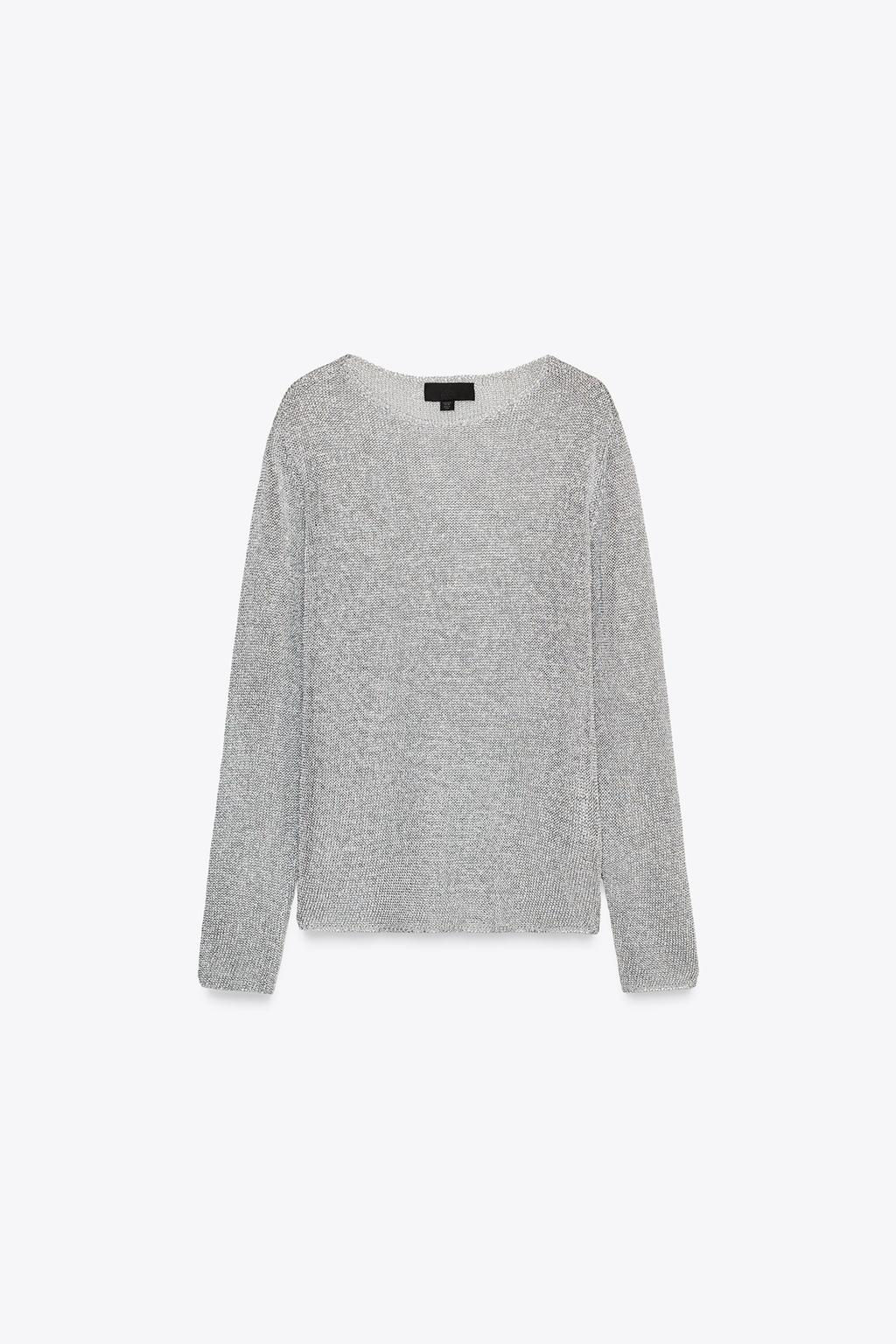 METALLIC KNIT JUMPER - Zara фото 5