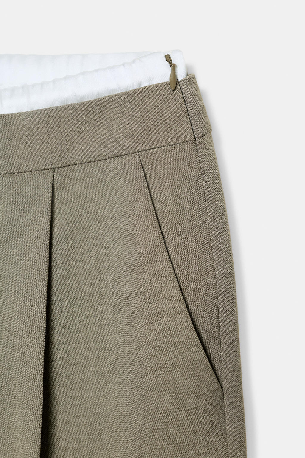 WIDE LEG TROUSERS WITH DOUBLE WAISTBAND - Zara фото 9