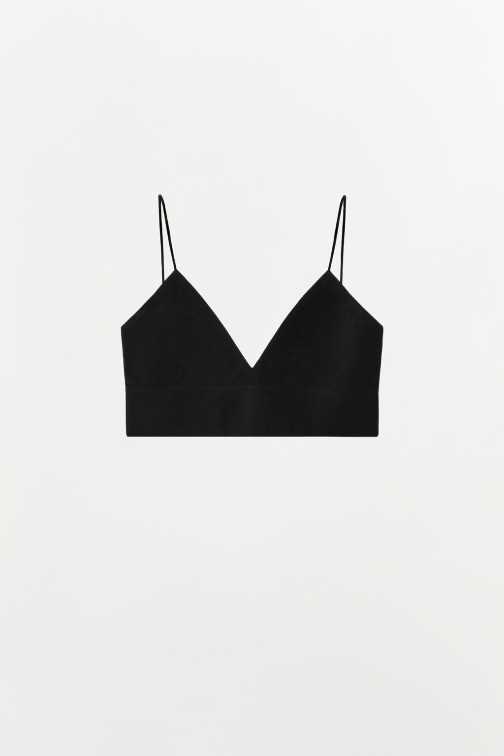 BRALETTE TRIANGULAR SEAMLESS / Negro - Zara фото 8