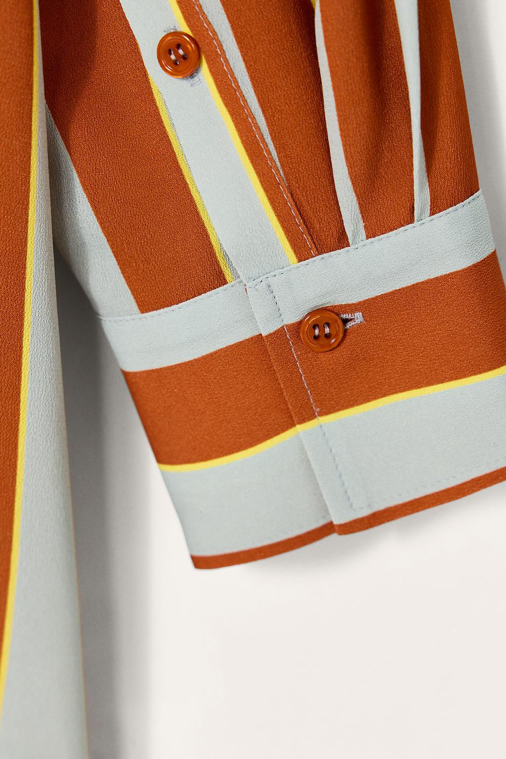 LIMITED EDITION STRIPED OVERSIZE SHIRT - Zara фото 7