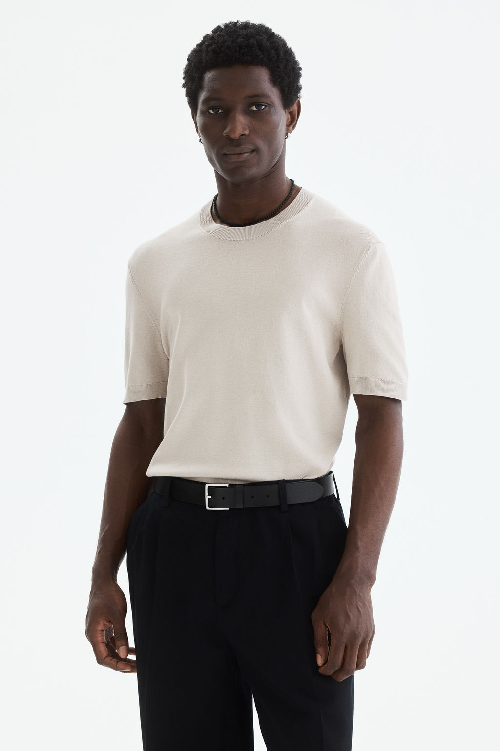 Camiseta de punto Slim Fit - H&m фото 5