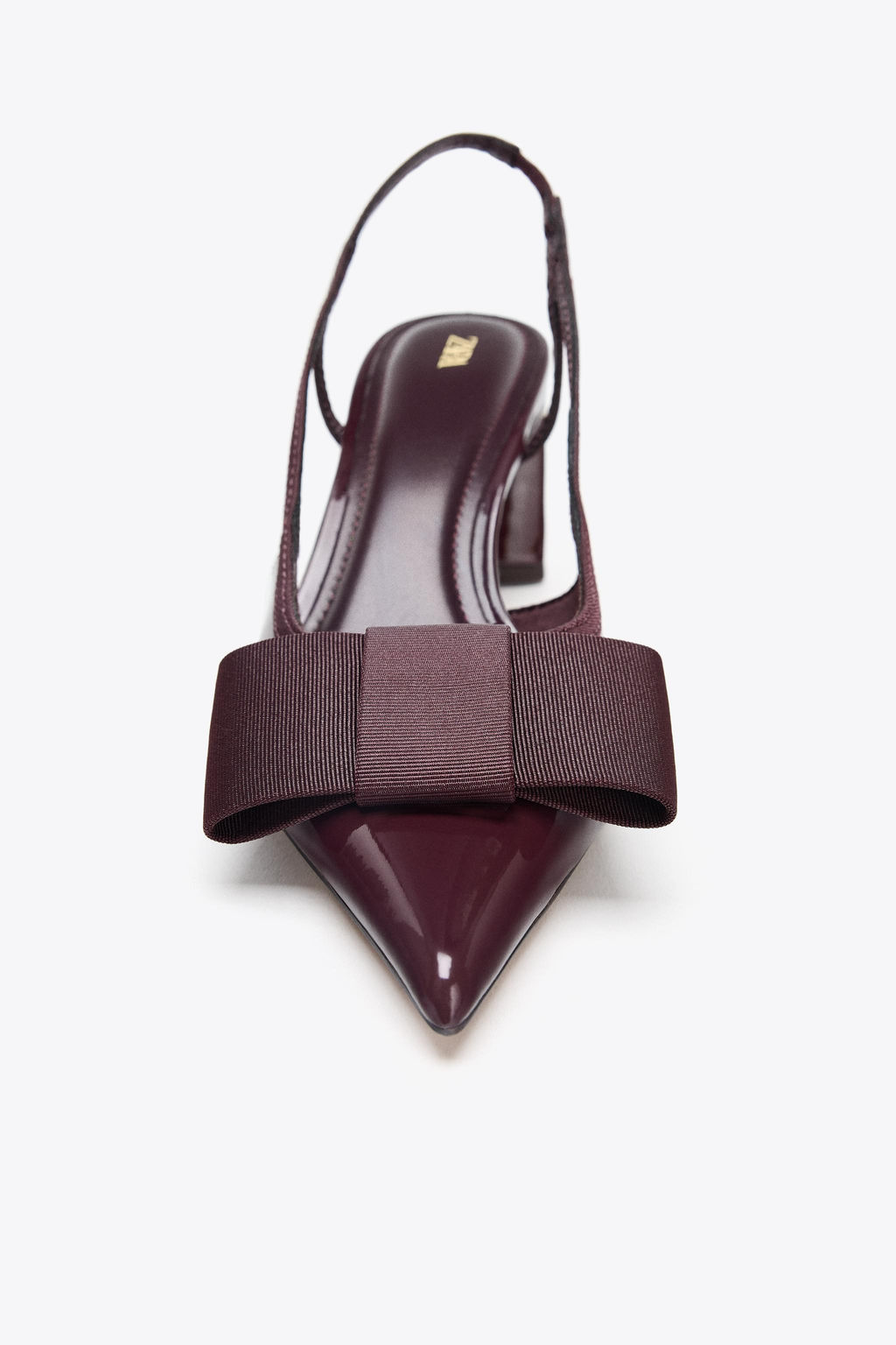 SLINGBACK HEELED SHOES WITH BOW - Zara фото 5