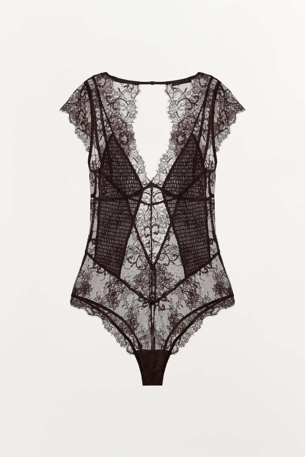 BODY COMBINADO ENCAJE / Granate