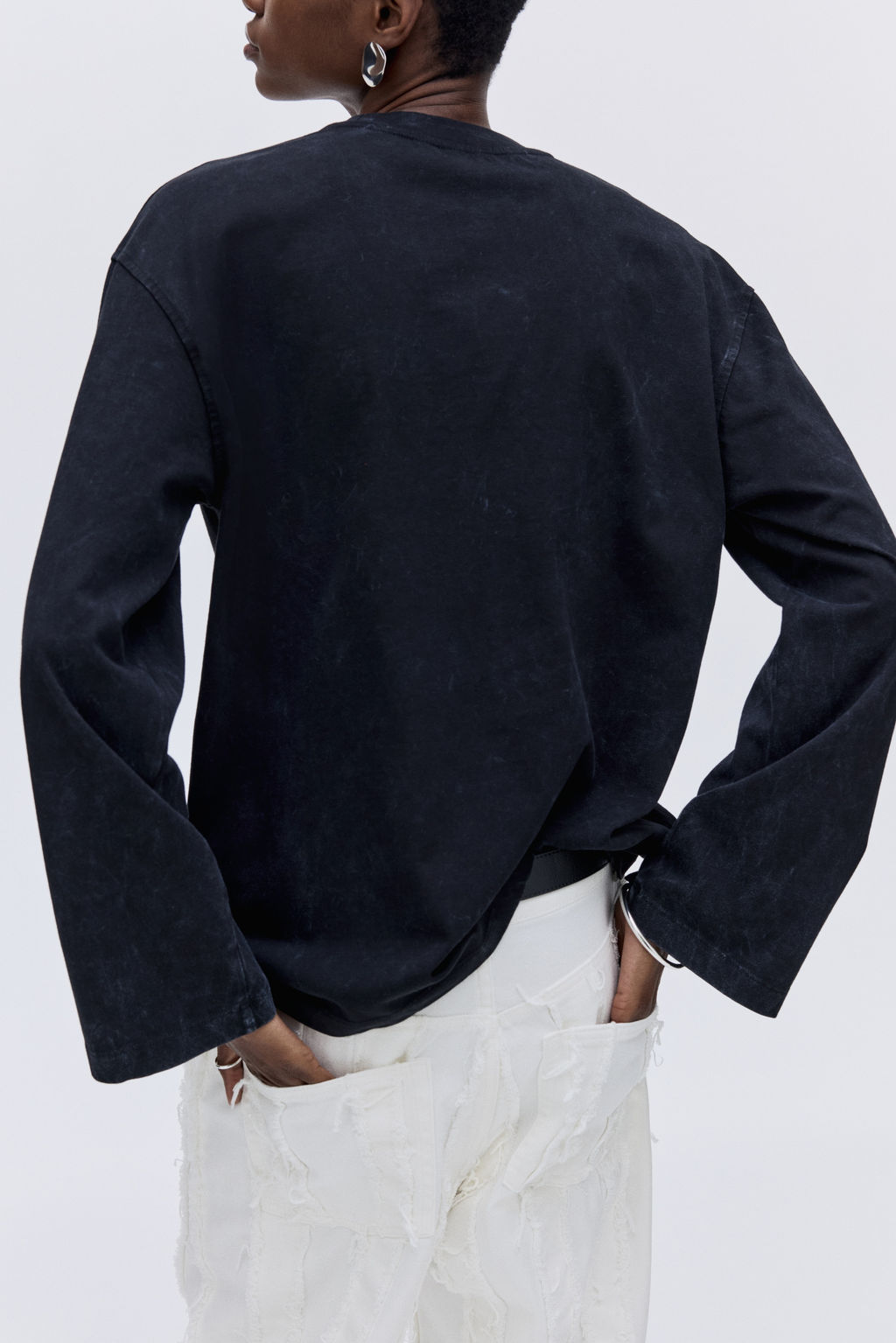 Camiseta de algod?n con efecto lavado - H&m фото 5
