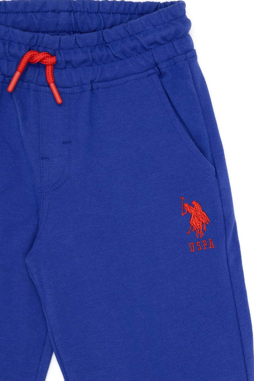 Синие вязаные шорты для мальчика - U.s. polo assn фото 3