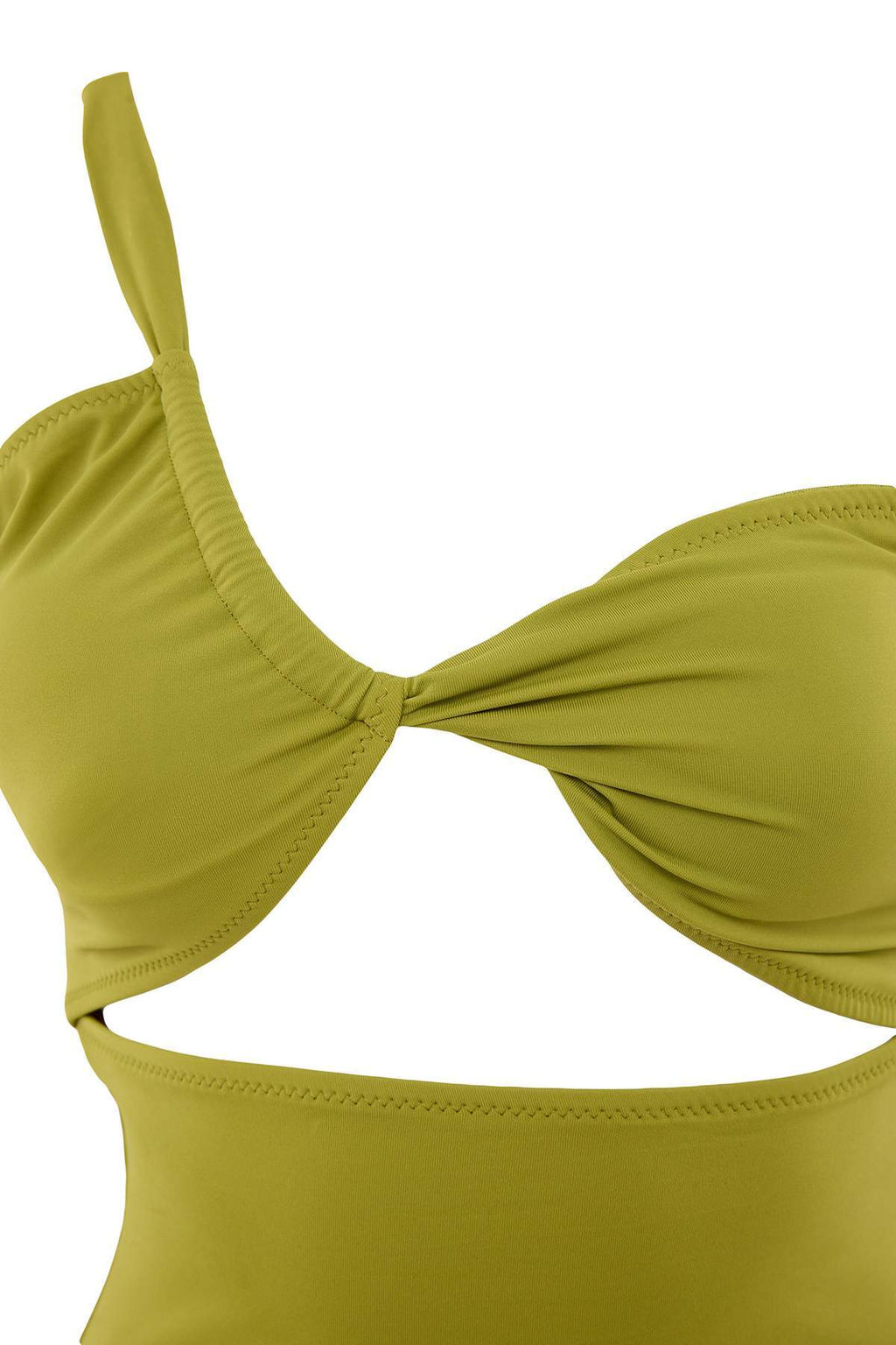 Ye_il Tek Omuz Kapl_ Cut Out Detayl_ Regular Mayo TBESS26MA00084 - Trendyolmilla фото 6