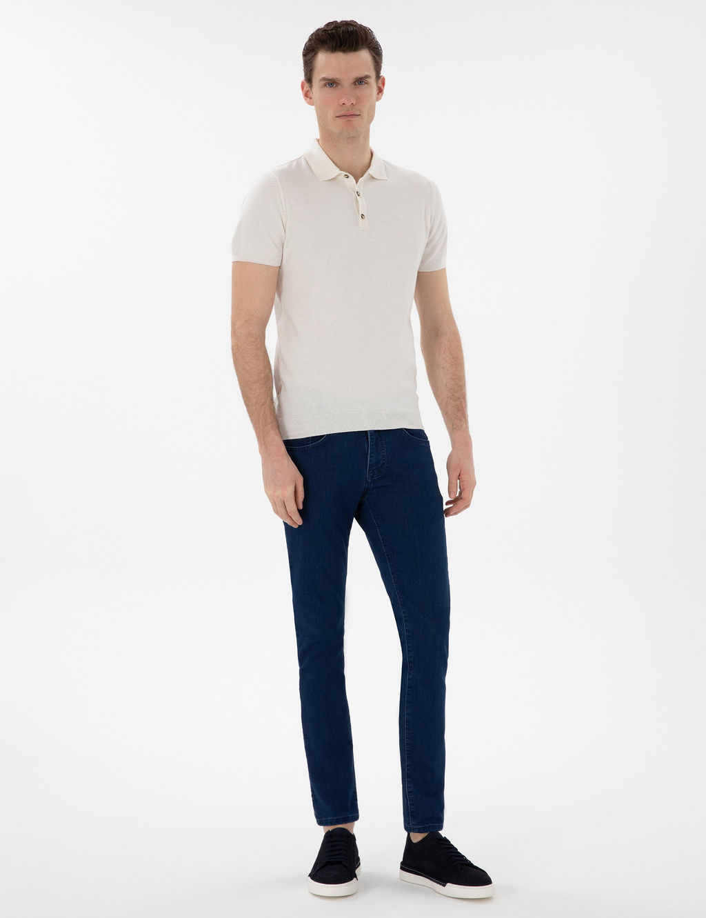 Lacivert Slim Fit Jean Pantolon - Pierre cardin фото 3