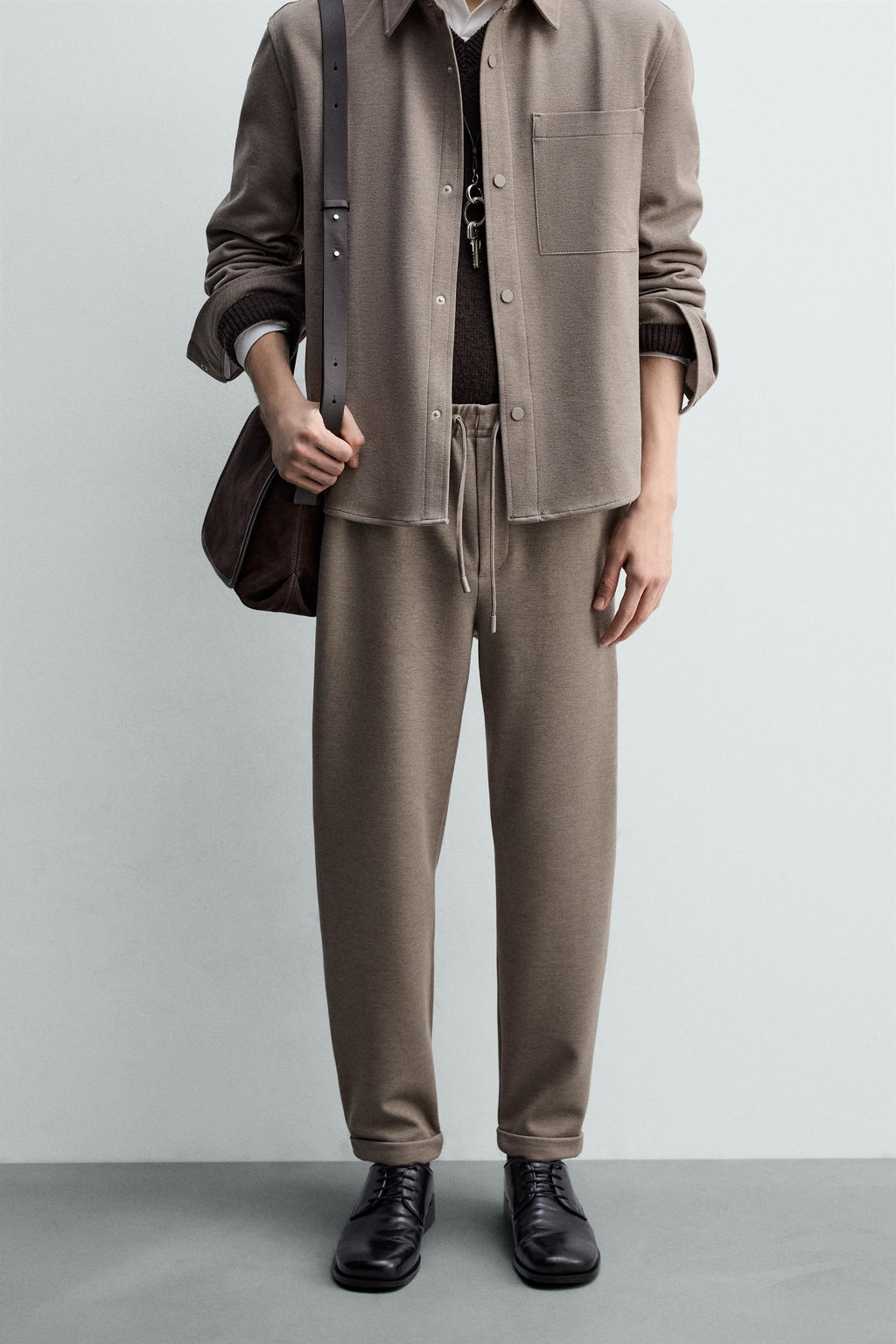 PANTAL?N CINTURA JOGGER EASY CARE / Tostado vigor? - Zara фото 2