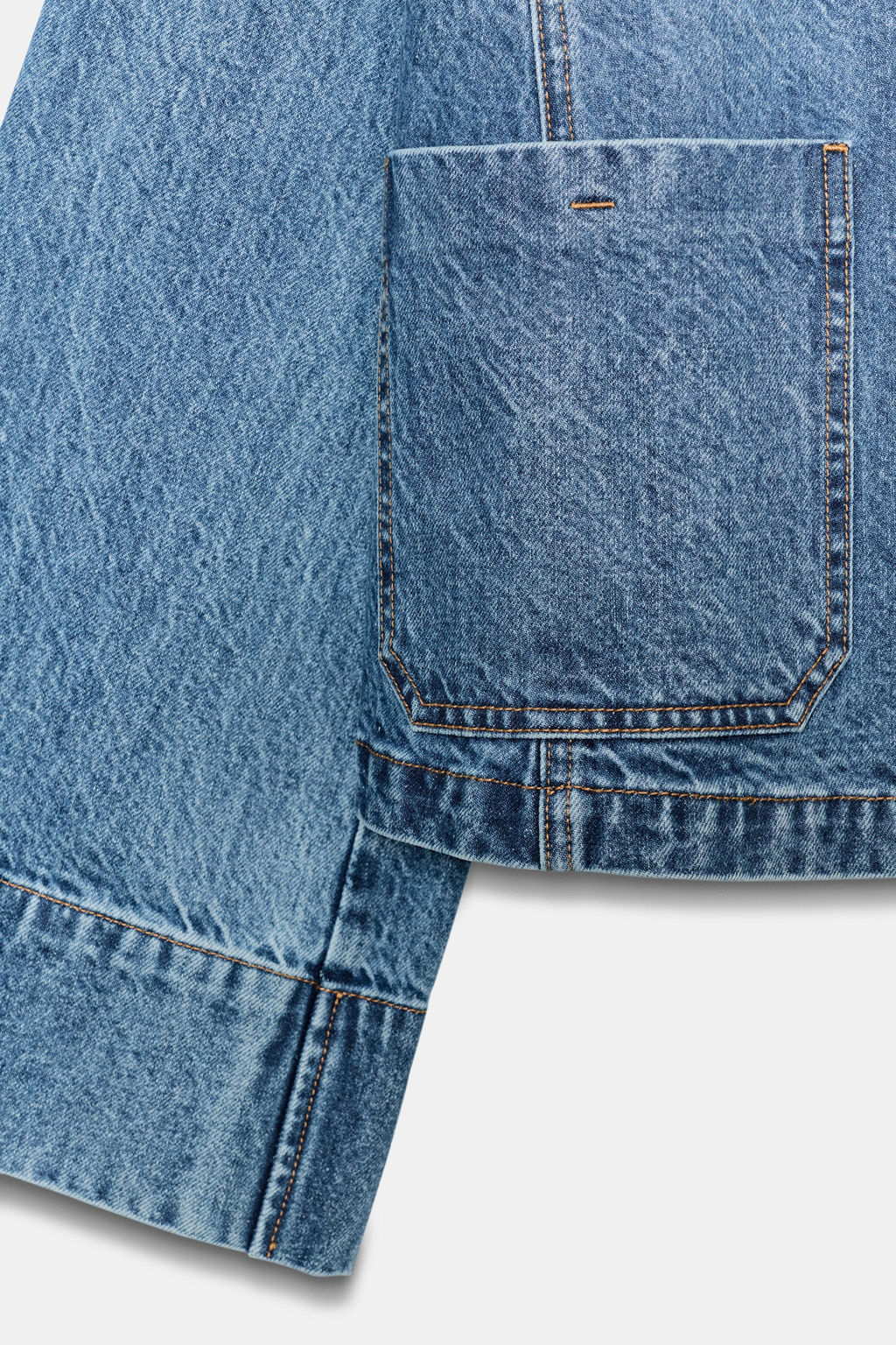 CAZADORA Z1975 DENIM CORTA / Azul medio - Zara фото 8