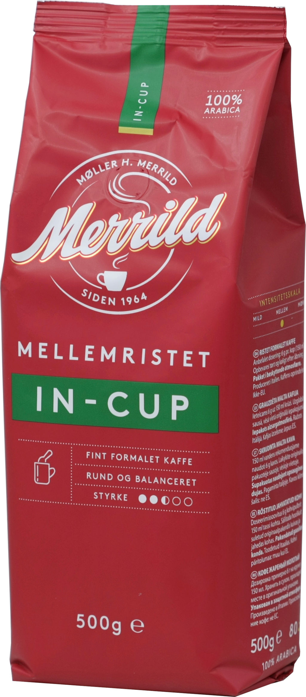 Merrild. In cup (молотый) 500 гр. мягкая упаковка