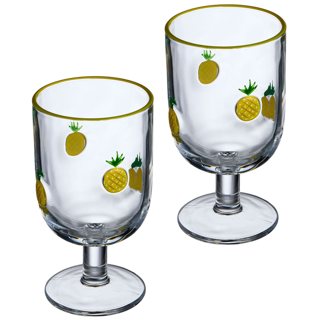 НАБОР БОКАЛОВ ДЛЯ ВИНА FRUITY PINEAPPLE ИЗ 2 ШТ. 350 МЛ - Lefard фото 3